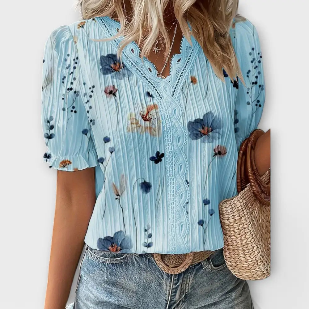 Aitana – Blusa Toque Fresco y Elegante - Aitana – Blusa Toque Fresco y Elegante > Blouses > >