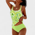 Alba – Bikini Bohemio con Estilo Único - Verde neón / S - Alina – Bikini Bohemio con Soporte