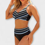 Alba – Bikini Confort y Estilo Inigualable - Grau Schwarz / S