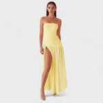 Alicia – Vestido Elegancia Sin Esfuerzo - Amarillo / XS - Vestidos