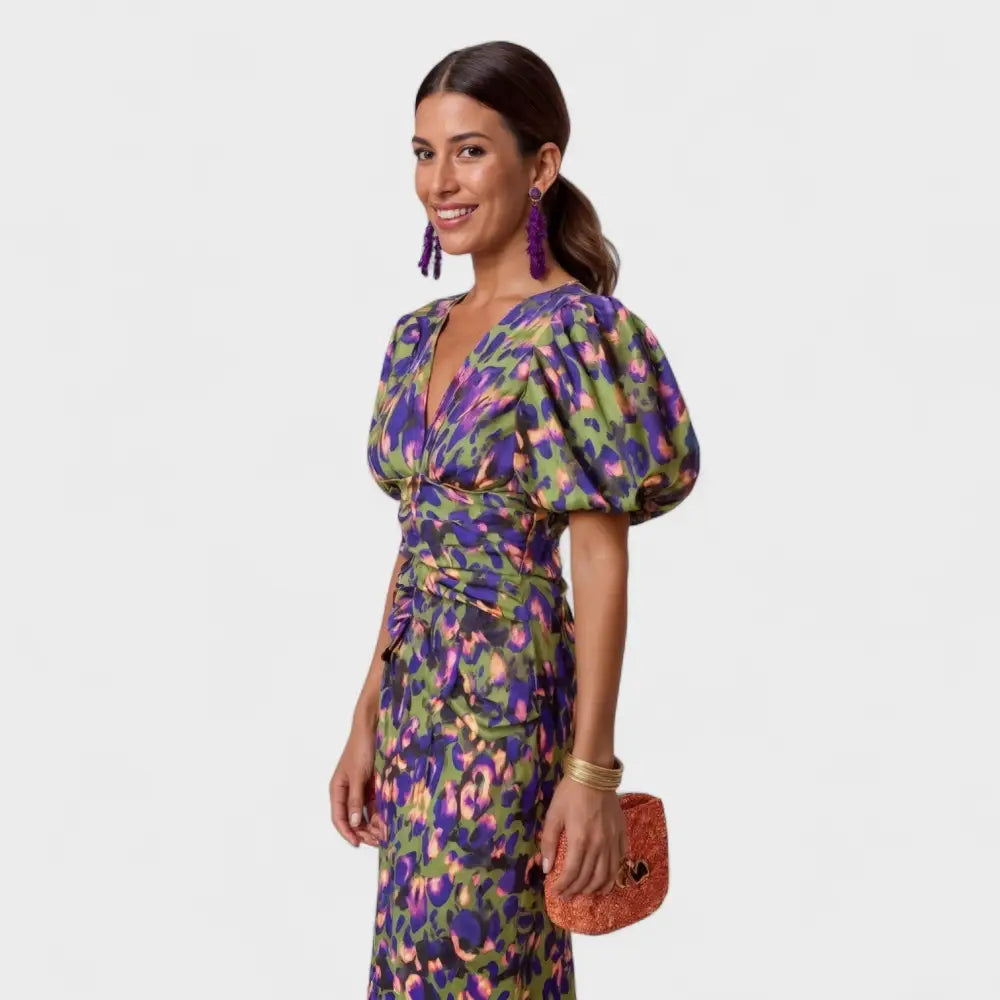 Alicia – Vestido Estilo Tropical Vibrante - Vestidos