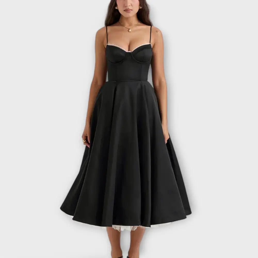 Alicia – Vestido Verano Encanto Ligero - Negro / S - Vestidos
