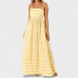 Ana – Vestido Estilo Floreado para Momentos Especiales - Amarillo / S - Vestidos
