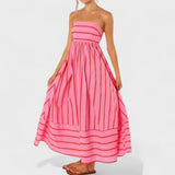 Ana – Vestido Estilo Floreado para Momentos Especiales - Rosa / S - Vestidos