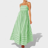 Ana – Vestido Estilo Floreado para Momentos Especiales - Verde claro / S - Vestidos