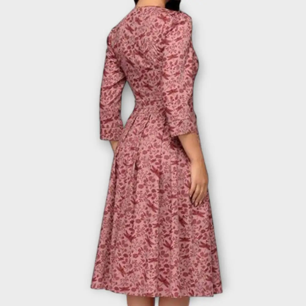 Ángela – Vestido Toque Retro Irresistible - Vestidos