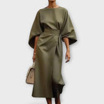 Aurora – Vestido Brillo Radiante - Khaki / S - Vestidos