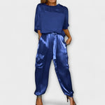 Carla – Conjunto Estilo Sofisticado - Azul / S - CONJUNTOS