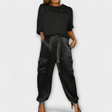 Carla – Conjunto Estilo Sofisticado - Negro / S - CONJUNTOS