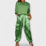 Carla – Conjunto Estilo Sofisticado - Verde / S - CONJUNTOS