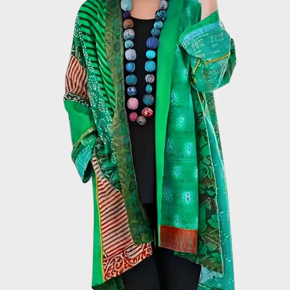 Carmen – Cárdigan Colorido para Tu Estilo Único - Verde / S - Vestidos