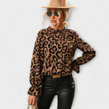 Clara – Blusa Estampado Leopardo Chic - Clara – Blusa Estampado Leopardo Chic > Blouses > >