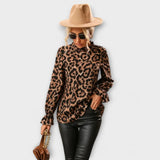 Clara – Blusa Estampado Leopardo Chic - Clara – Blusa Estampado Leopardo Chic > Blouses > >
