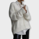 Clara – Cárdigan Elegancia Acogedora - Blanco / S - Suéteres & Cardigans