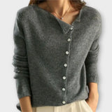 Clara – Cárdigan Estilo Chic y Confortable - Grau / S - Suéteres & Cardigans