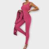 Clara – Conjunto Elegancia Moderna y Versátil - Fuchsia / S - CONJUNTOS