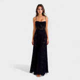 Clara – Vestido Brillo de Estrellas - Negro / XS - Vestidos
