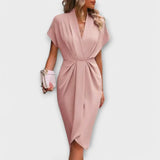 Clara – Vestido Elegancia Atemporal - Rosa / S - Vestidos