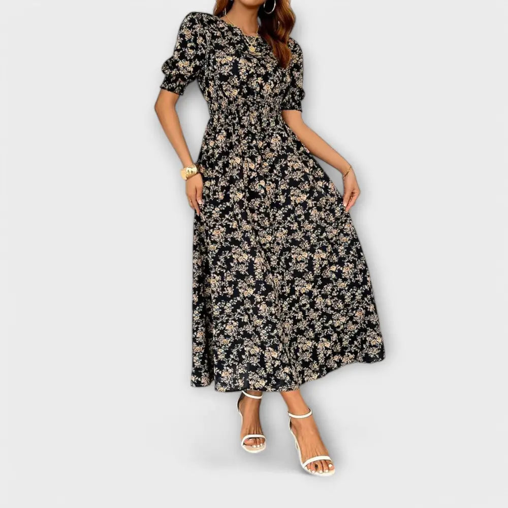 Clara – Vestido Encanto Floral Atemporal - Vestidos