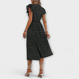 Clara – Vestido Lunares Elegancia Atemporal - Vestidos
