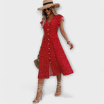 Clara – Vestido Lunares Elegancia Atemporal - Vestidos