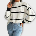 Claudia – Suéter Chic y Confortable - Blanco / S - Suéteres & Cardigans