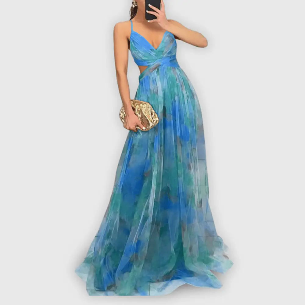 Claudia – Vestido Elegancia Floral Atemporal - Vestidos