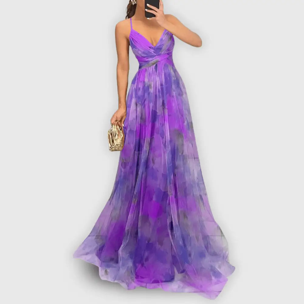 Claudia – Vestido Elegancia Floral Atemporal - Vestidos
