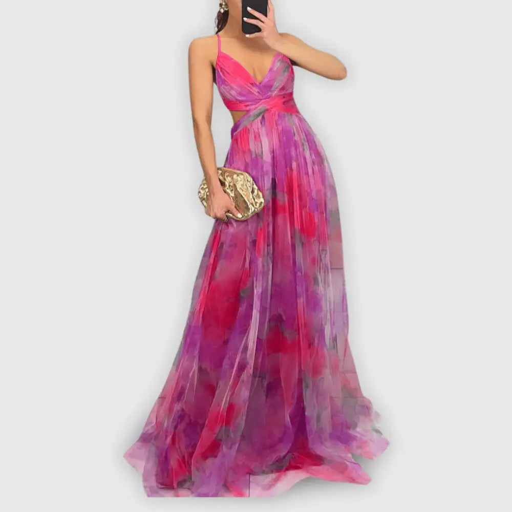 Claudia – Vestido Elegancia Floral Atemporal - Vestidos