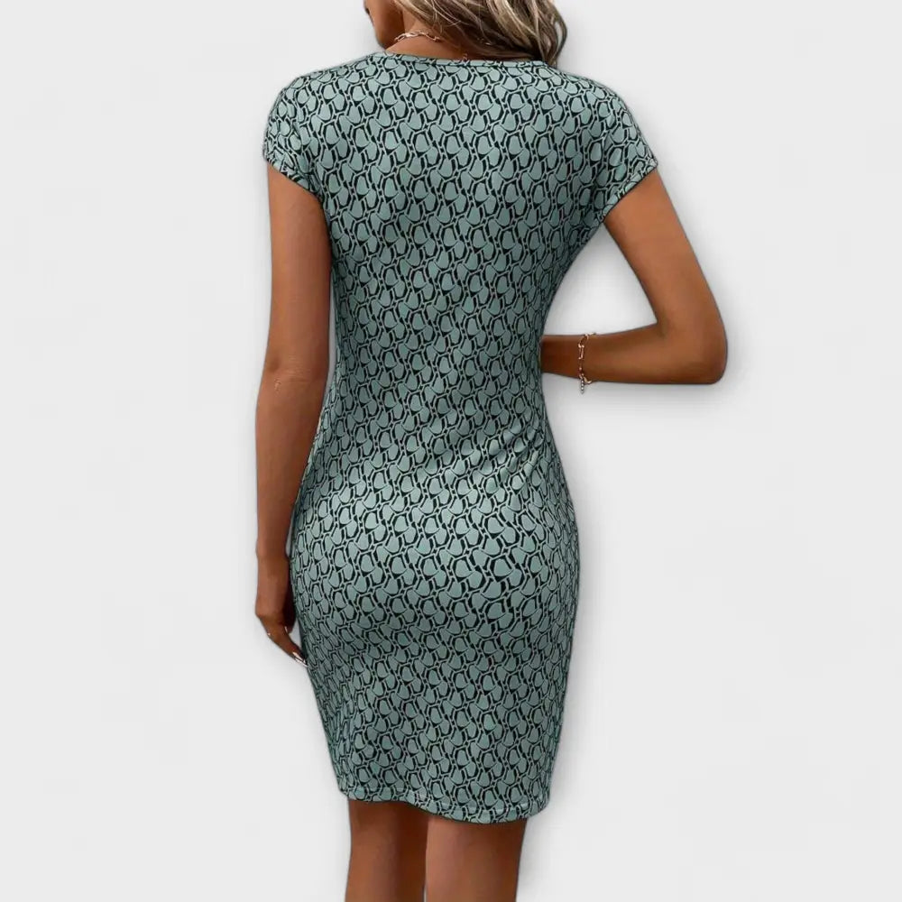 Claudia – Vestido Elegancia Floral Atemporal - Vestidos