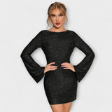 Claudia – Vestido Elegancia Radiante - Negro / XS - Vestidos