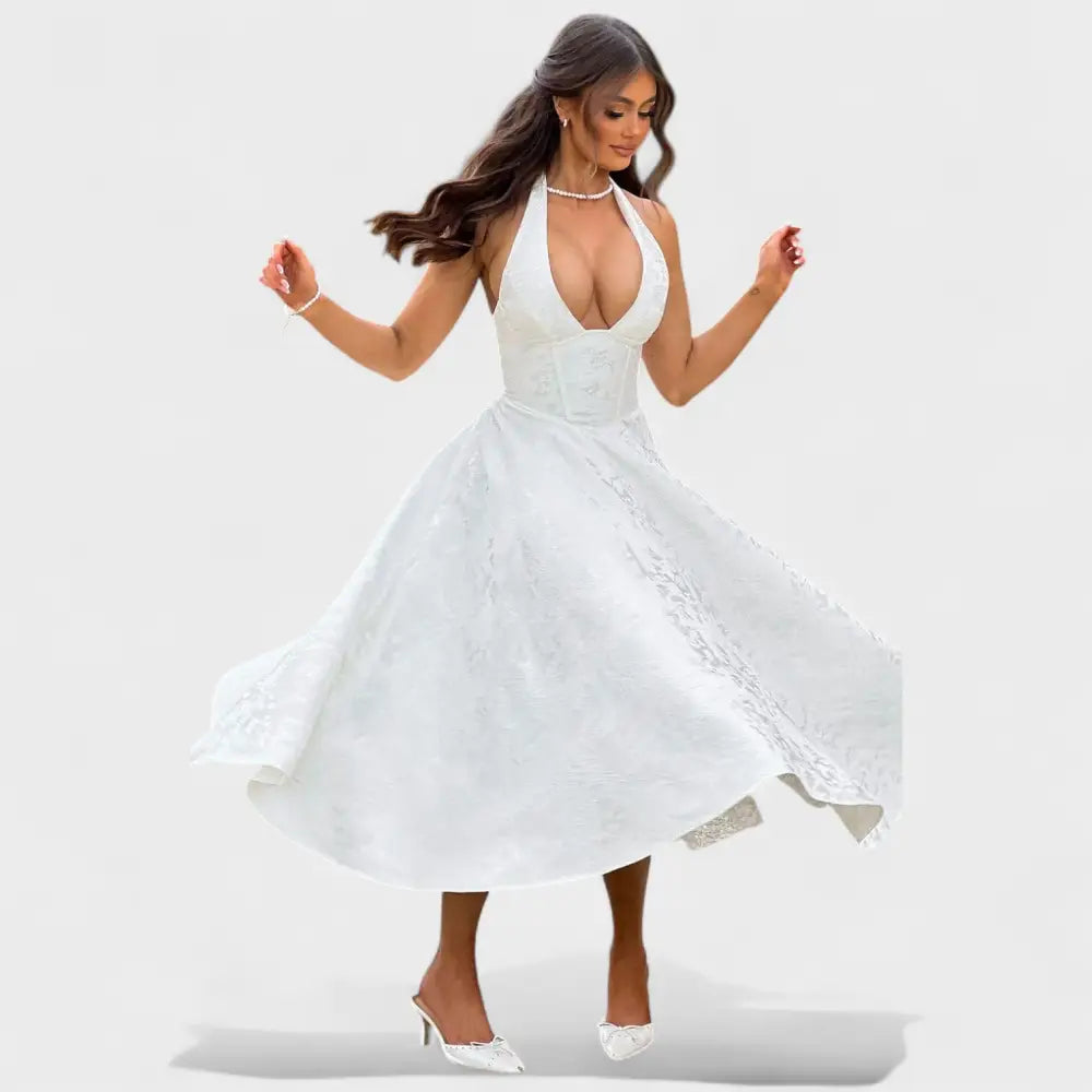 Claudia – Vestido Encanto Floral con Toque Romántico - Vestidos