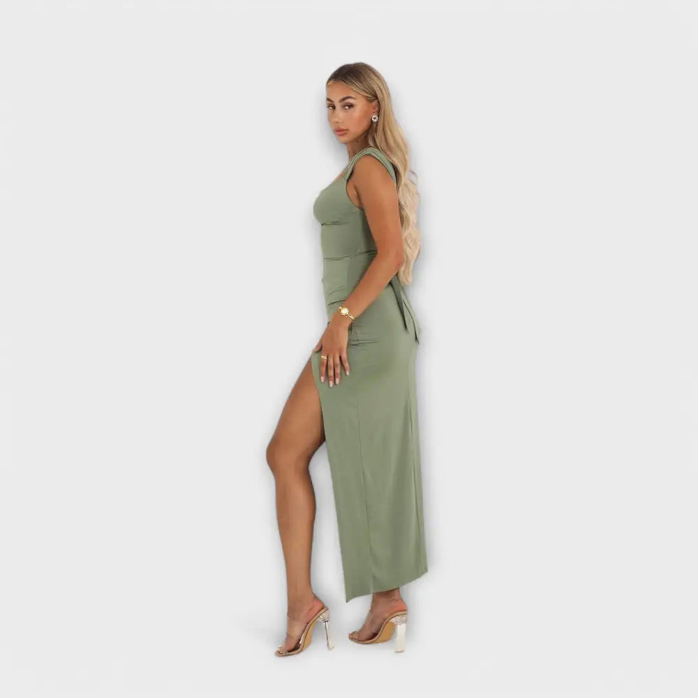Claudia – Vestido Midi Brillo Radiante - Vestidos