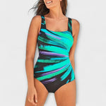 Dalia – Traje de Baño Estilo y Comodidad Atemporal - Grün-Schwarz / S