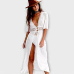 Elena – Vestido Boho Chic con Encaje Elegante - Vestidos
