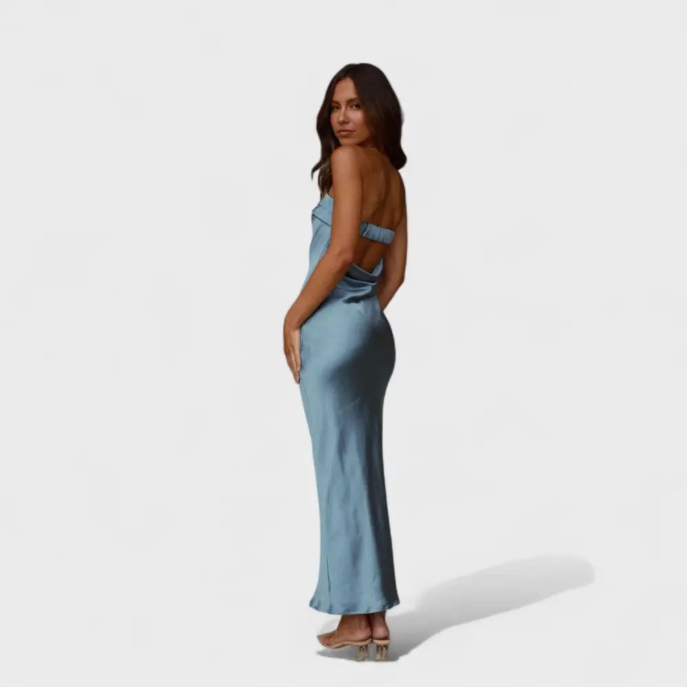 Elena – Vestido Brillo de Seda y Estilo - Vestidos