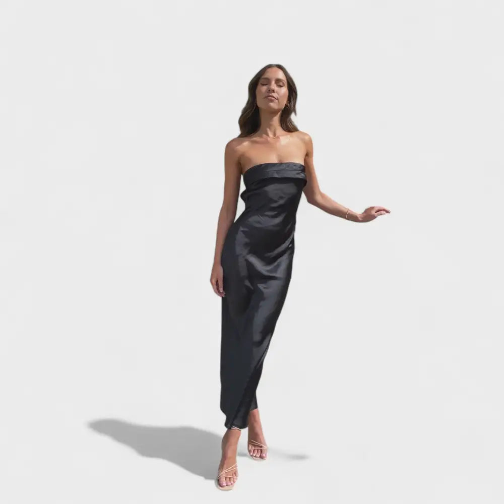 Elena – Vestido Brillo de Seda y Estilo - Vestidos