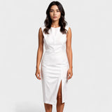 Elvira – Vestido Frescura y Elegancia - Blanco / S - Vestidos