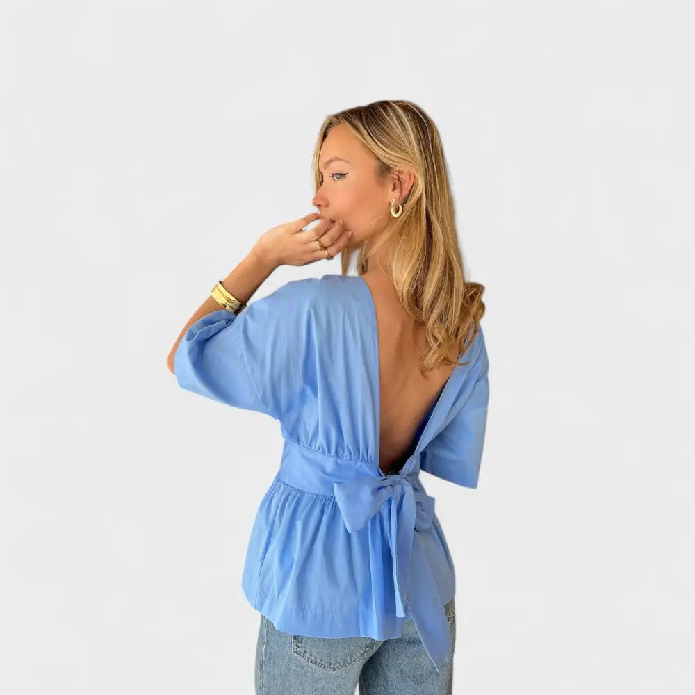 Estefanía – Blusa Brillo Sofisticado - Estefanía – Blusa Brillo Sofisticado > Blouses > >