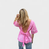 Estefanía – Blusa Brillo Sofisticado - Rosa / XS - Estefanía – Blusa Brillo Sofisticado > Blouses > >