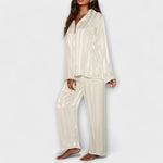 Estela – Pijama Suave y Elegante - Blanco / S - CONJUNTOS