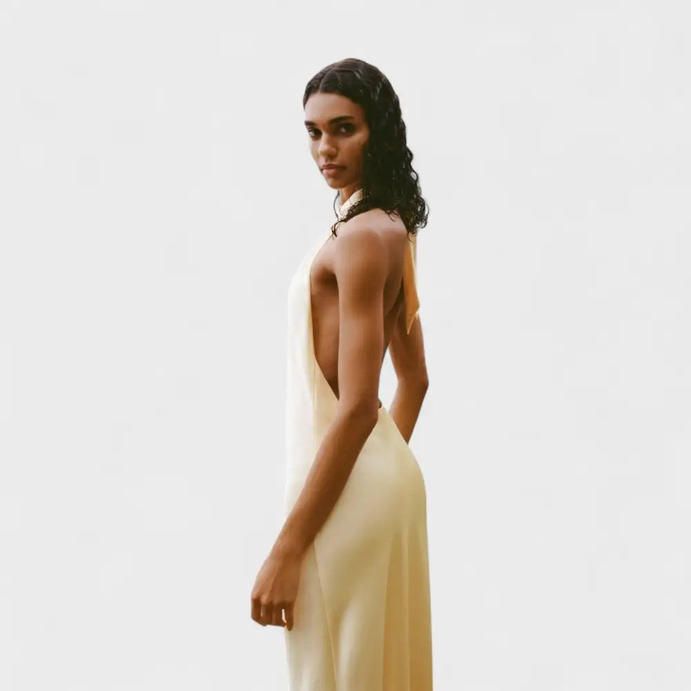 Estela – Vestido Glamour Satinado - Vestidos