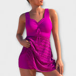 Gabriela – Conjunto Elegancia y Estilo en la Playa - Rosa Rot / S