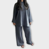 Ingrid – Conjunto Estilo y Confort Sin Esfuerzo - Azul / S - CONJUNTOS