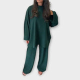 Ingrid – Conjunto Estilo y Confort Sin Esfuerzo - Verde / S - CONJUNTOS