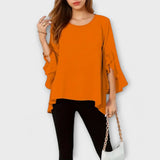 Irene – Blusa Toque Fresco - Naranja / XS - Irene – Blusa Toque Fresco > Blouses > >