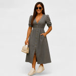 Isabel – Vestido Chic de Denim Elegante - Vestidos