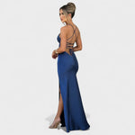 Isabel – Vestido Encanto de Satén Rosa Pastel - Vestidos