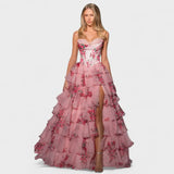 Isadora – Vestido Elegancia Floral Atemporal - Rosa / S - Vestidos