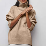 Julia – Suéter Estilo Chic y Confortable - Khaki / S - Suéteres & Cardigans